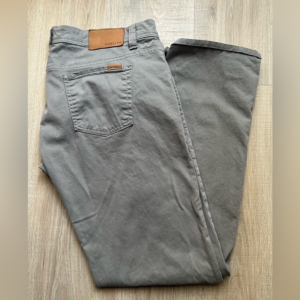 Men’s Fidelity Gray Pants Jimmy Size 42